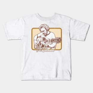 Gordon Lightfoot / Retro Style Country Fan Design Kids T-Shirt